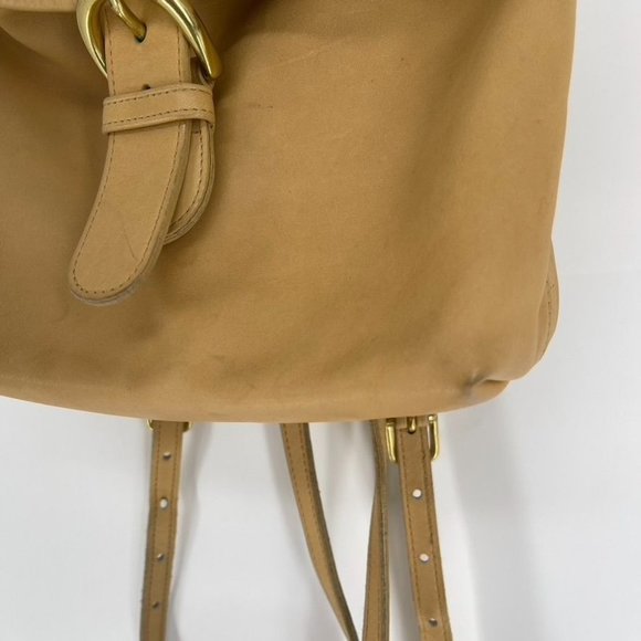 Coach Vintage Bantam Light Tan Leather Convertible Backpack Crossbody - Picture 3 of 12